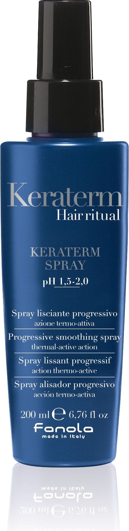 Spray pentru protectie termica, Fanola, Par cret, Keratina, 200ml