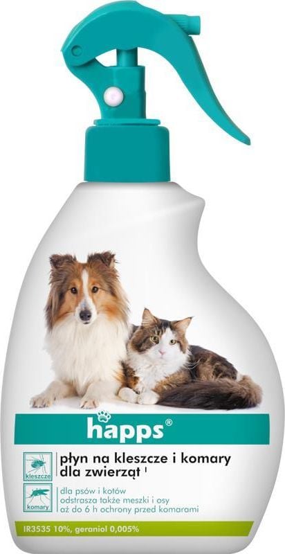 Spray pisici si caini anti capuse si tantari Happs 200 ml
