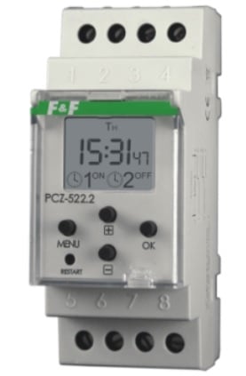 Săptămânal canal timer 2x16 NFC PCZ-522