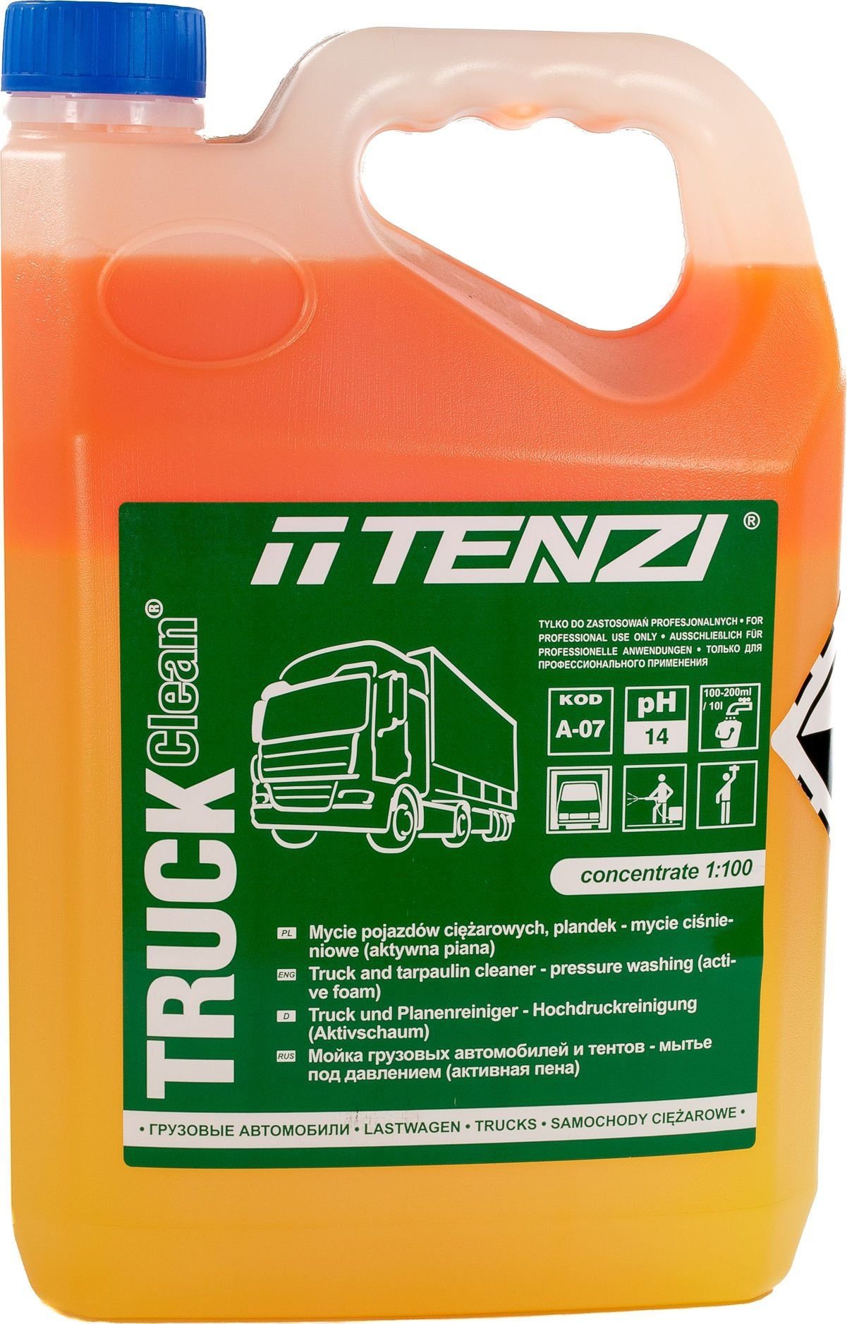 Spumă activă Truck Cleaner Tenzi, 5L, ingrijire exterioara, concentrat alcalin puternic