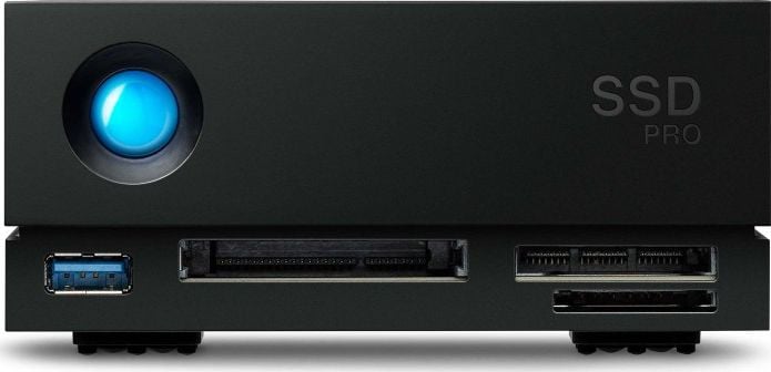 Hard Disk-uri externe - SSD Extern LaCie 1big 4TB, NVMe, Dual Thunderbolt 3, DisplayPort 1.4, Reader CFast 2.0 CFexpress SDXC, PD 70W, Negru