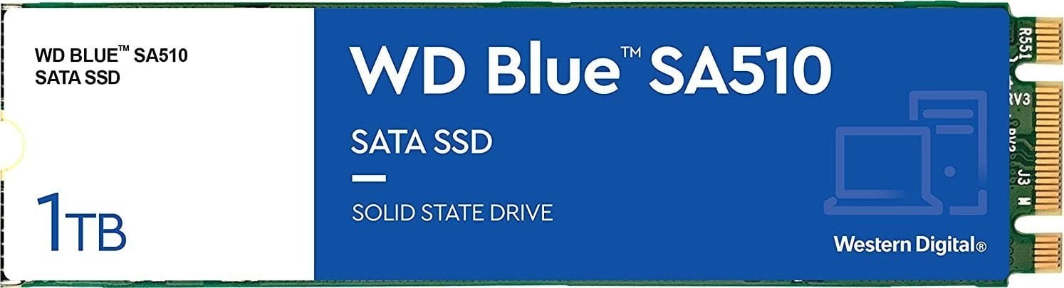 SSD WD Blue SA510 1TB M.2 2280 SATA III (WDS100T3B0B)