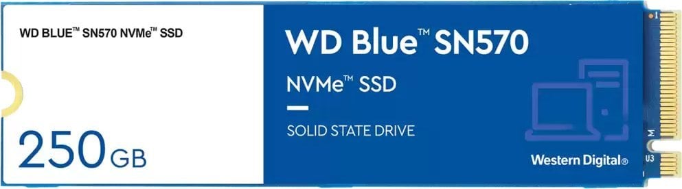 SSD WD Blue SN570 250GB M.2 2280 PCI-E x4 Gen3 NVMe (WDS250G3B0C)