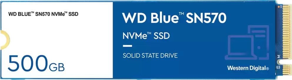 SSD WD Blue SN570 500GB M.2 2280 PCI-E x4 Gen3 NVMe (WDS500G3B0C)