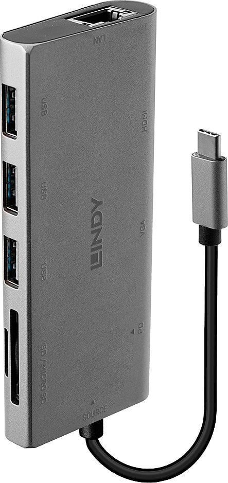 Lindy I/O DOCKING STATION USB3.2/HDMI//RJ45/VGA 43278 LINDY