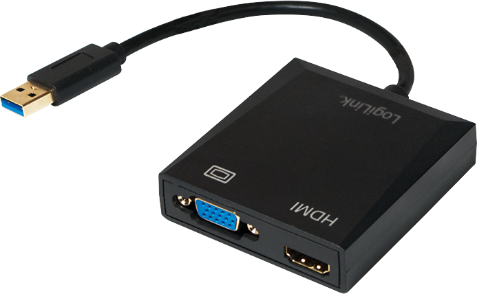 USB HDMI D-Sub (VGA), 0.1, negru (UA0234)