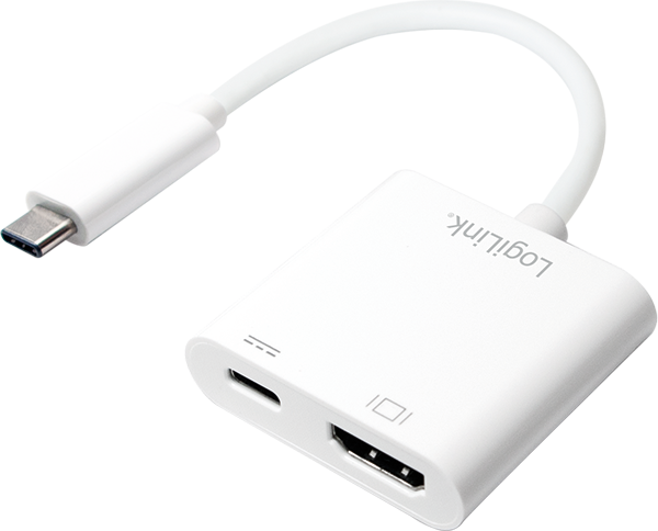 Adaptor USB 3.1 Typ C (T) - HDMI (M), 1x USB 3.1 Typ C (M) incarcare, Logilink UA0257