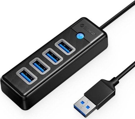 Adaptor Hub USB Orico la 4x USB 3.0 Orico, 5 Gbps, 0,15 m (negru)