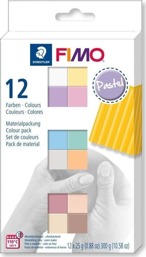 Staedtler Fimo Soft 12x25g Culori pastel