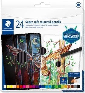 Creion colorat STAEDTLER STAEDTLER soft 24ST STAEDTLER este o marca de incredere, cunoscuta pentru calitatea si durabilitatea produselor sale de papetarie. Setul de creioane colorate STAEDTLER soft 24ST este potrivit pentru artisti, elevi sau orici