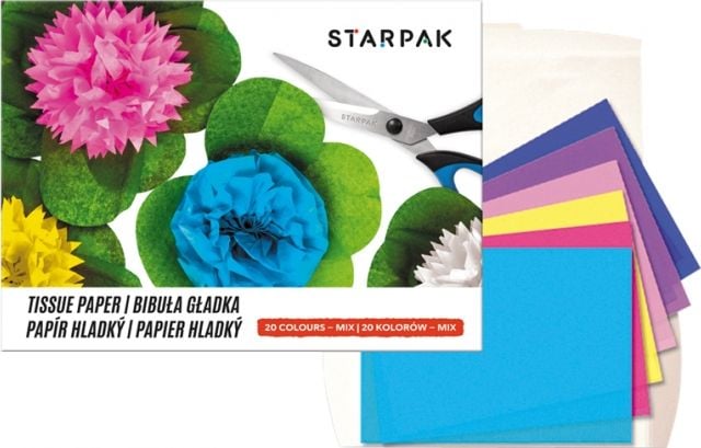 Starpak Mapă netedă din hârtie absorbantă C4 20 culori 1buc. (222722)