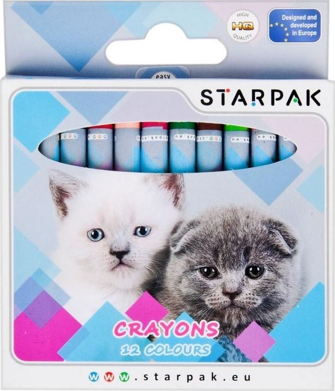 Creioane colorate, Javoli, Starpack, 12 bucati, Multicolor