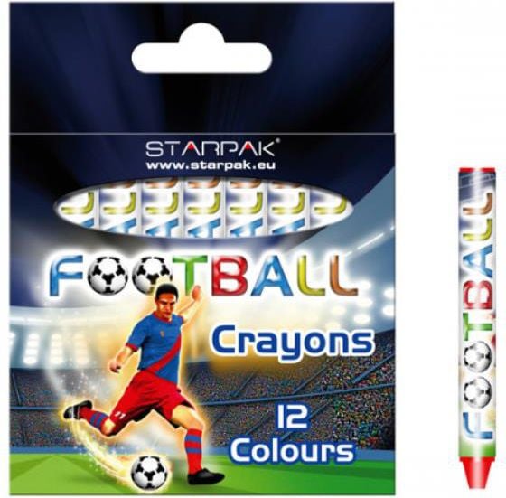creioane cerate 12 culori FOTBAL (274534)
