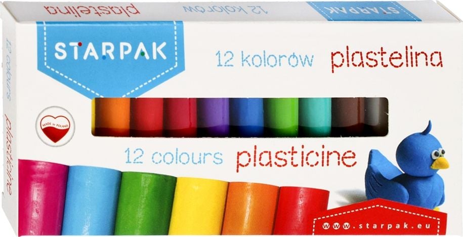 Starpak PLASTELINA 12KOL STK PUD 1/40