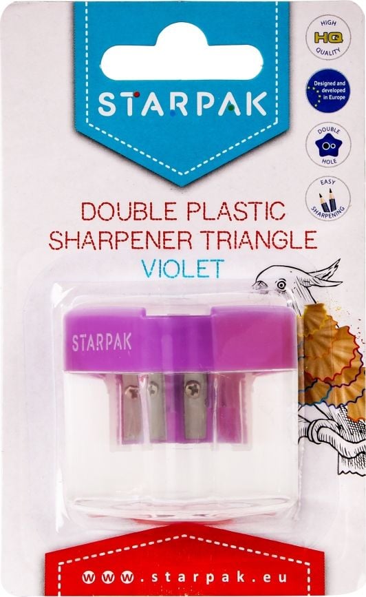 Creioane si ascutitori - Ascutitoare de creion Starpak 2 SHARP Trojk Violet STK B/C 12/48