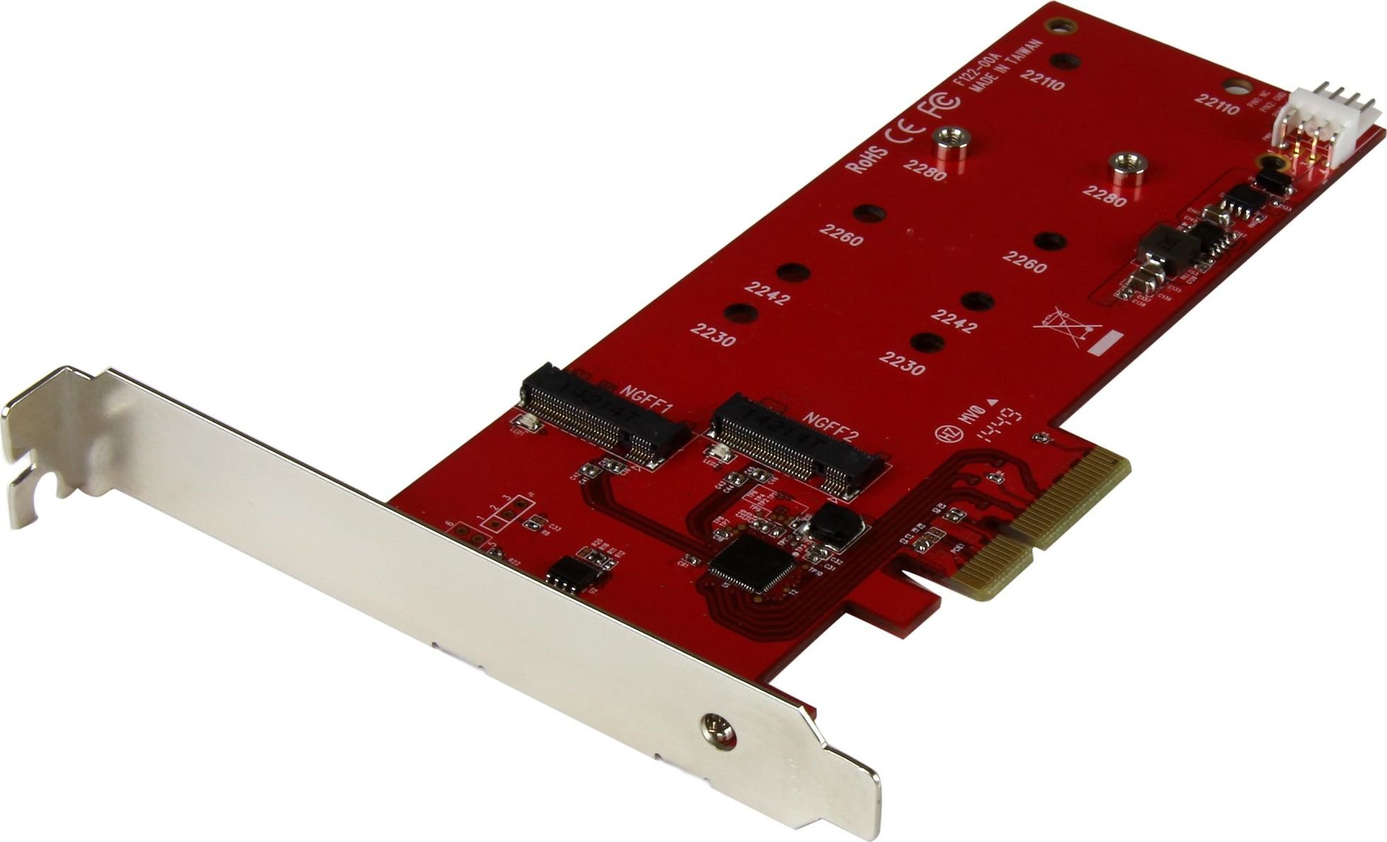 Startech 2X M.2 SSD CONTROLLER - PCIE /.