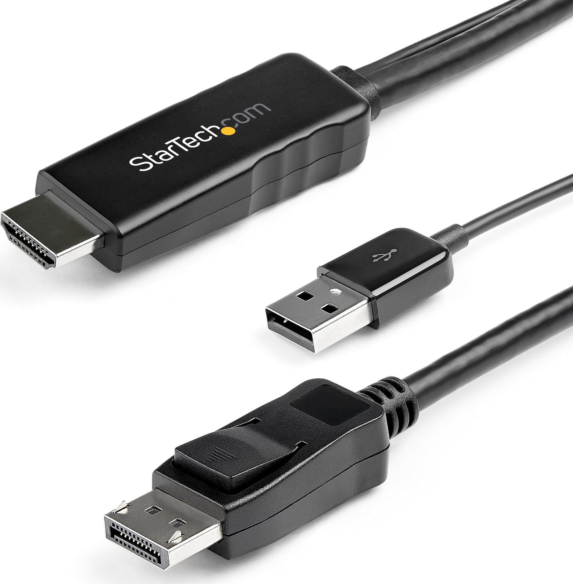 StarTech DisplayPort - cablu HDMI + USB-A 3m negru (HD2DPMM3M)