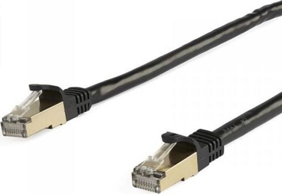 StarTech STARTECH.COM 5 m CAT6a-Ethernet-Kabel - Schwarz - RJ45-Ethernet-Kabel - Snagless - STP-Kabel - Kupfer - 10-Gbit Netzwerkkabel