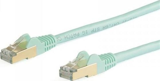 StarTech STARTECH.COM 5 m CAT6a-Ethernet-Kabel - Trkis - RJ45-Ethernet-Kabel - Snagless - STP-Kabel - Kupfer - 10-Gbit Netzwerkkabel