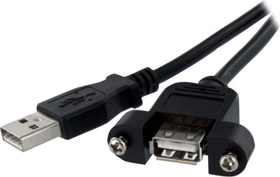 StarTech USB-A - Cablu USB-A USB 0,9 m negru (USBPNLAFAM3)