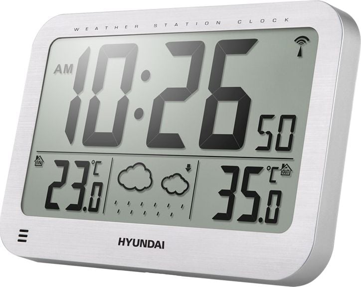 Statii meteorologice - Stația meteo Hyundai WS2331,Otel,
Ecran LCD ,
Afișarea prognozei meteo sub formă de simboluri grafice,
de la -20 grade C la +50 grade C