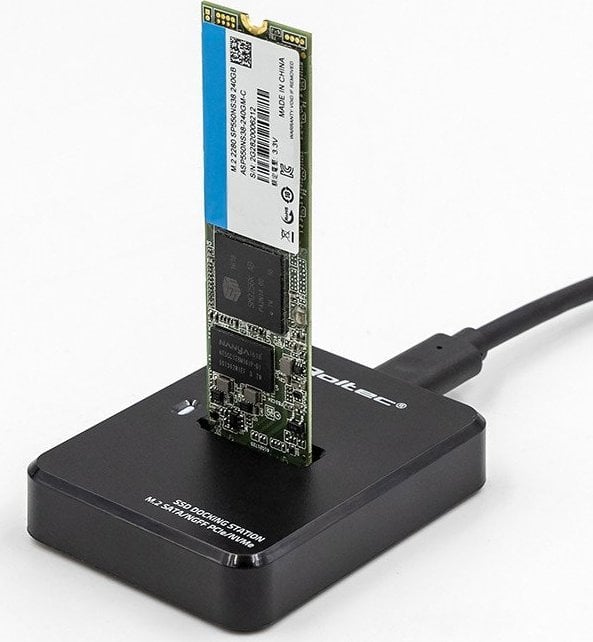 Stație de andocare Qoltec M.2 SATA / PCIe SSD stație de andocare | NGFF / NVMe | USB 3.1