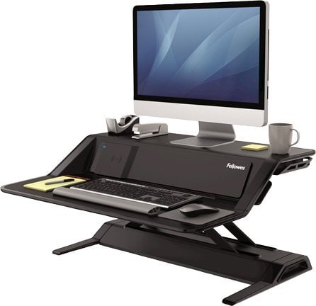 Stație de lucru Fellowes Sit-stand 832x568/140x616 Fellowes Sit-Stand Lotus DX 8081001 negru