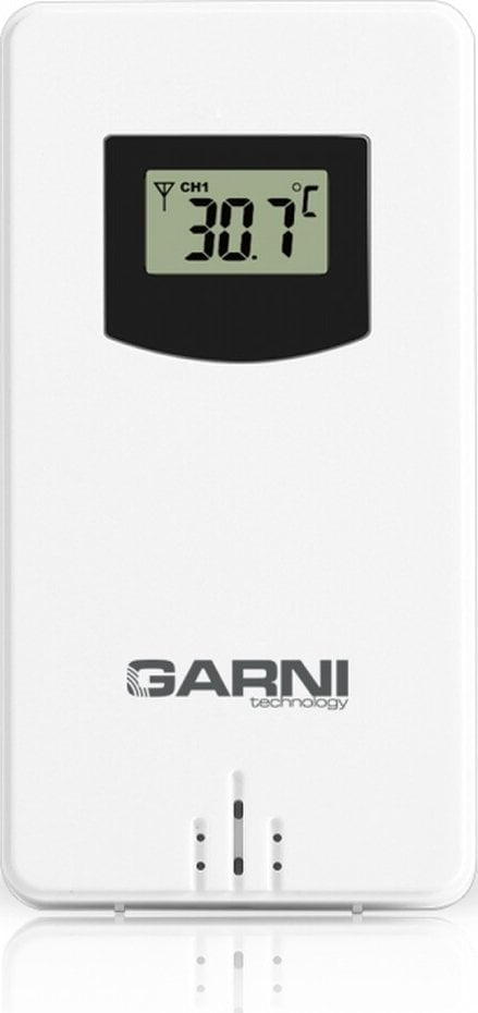 Statii meteorologice - Statie meteo Garni GARNI 029 - senzor wireless, Alb,LCD,Baterie