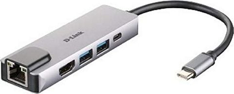 Stație/Replicator USB-C 5 în 1 D-Link (DUB-M520)