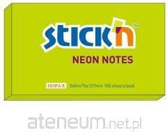 Stickn Sticky Note Green Neon (205542)