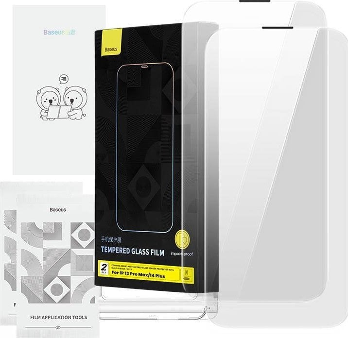 Sticlă călită Baseus Baseus Corning pentru iPhone 13 Pro Max/14 Plus cu filtru de praf