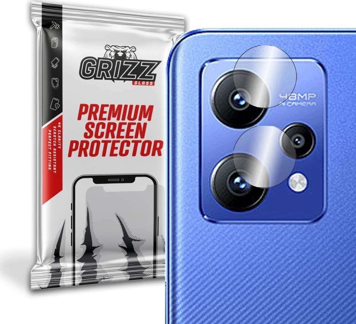 Sticlă hibridă GrizzGlass pentru camera Grizz Realme Narzo 50 Pro 5G