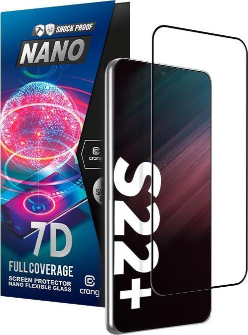 Sticlă hibrid Crong Crong 7D Nano Flexible Glass 9H pentru ecranul Samsung Galaxy S22+ PLUS