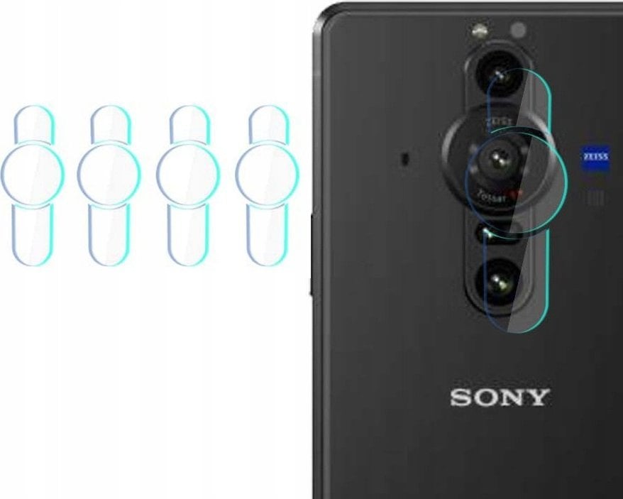 Sticlă hibridă 3MK pentru obiectivul camerei 3MK Protecție lentilă Sony Xperia Pro I 5G [PACHET DE 4]