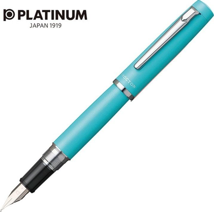 Stilou Platinum, Procyon, Turquoise Blue, penita M