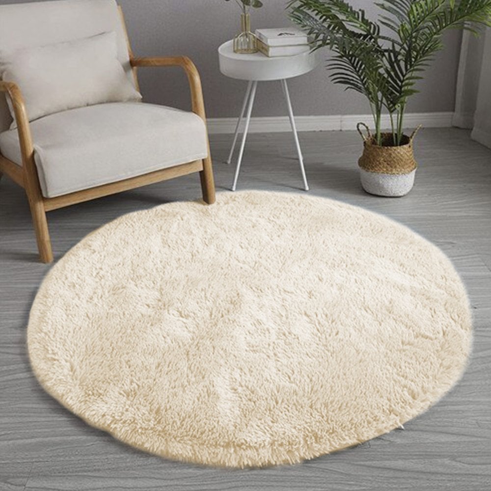 Strado Covor rotund Shaggy Strado 100x100 CreamBeige (Bej) universal