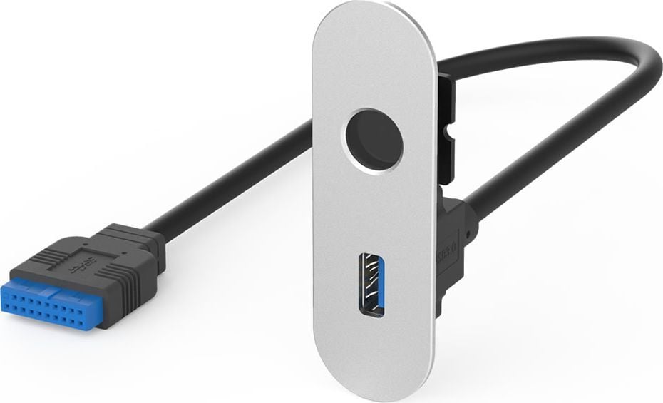 Streacom I / O-Panou für DA2 - 1 x USB 3.0 tip A, Silber