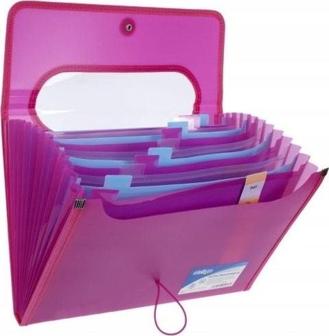 Folder Strigo PP A4 12 separatoare roz