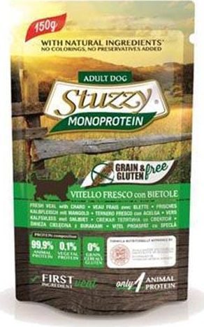 Stuzzy Stuzzy Monoprotein - hrana umeda pentru caini adulti, curcan si chard, 150 g universal