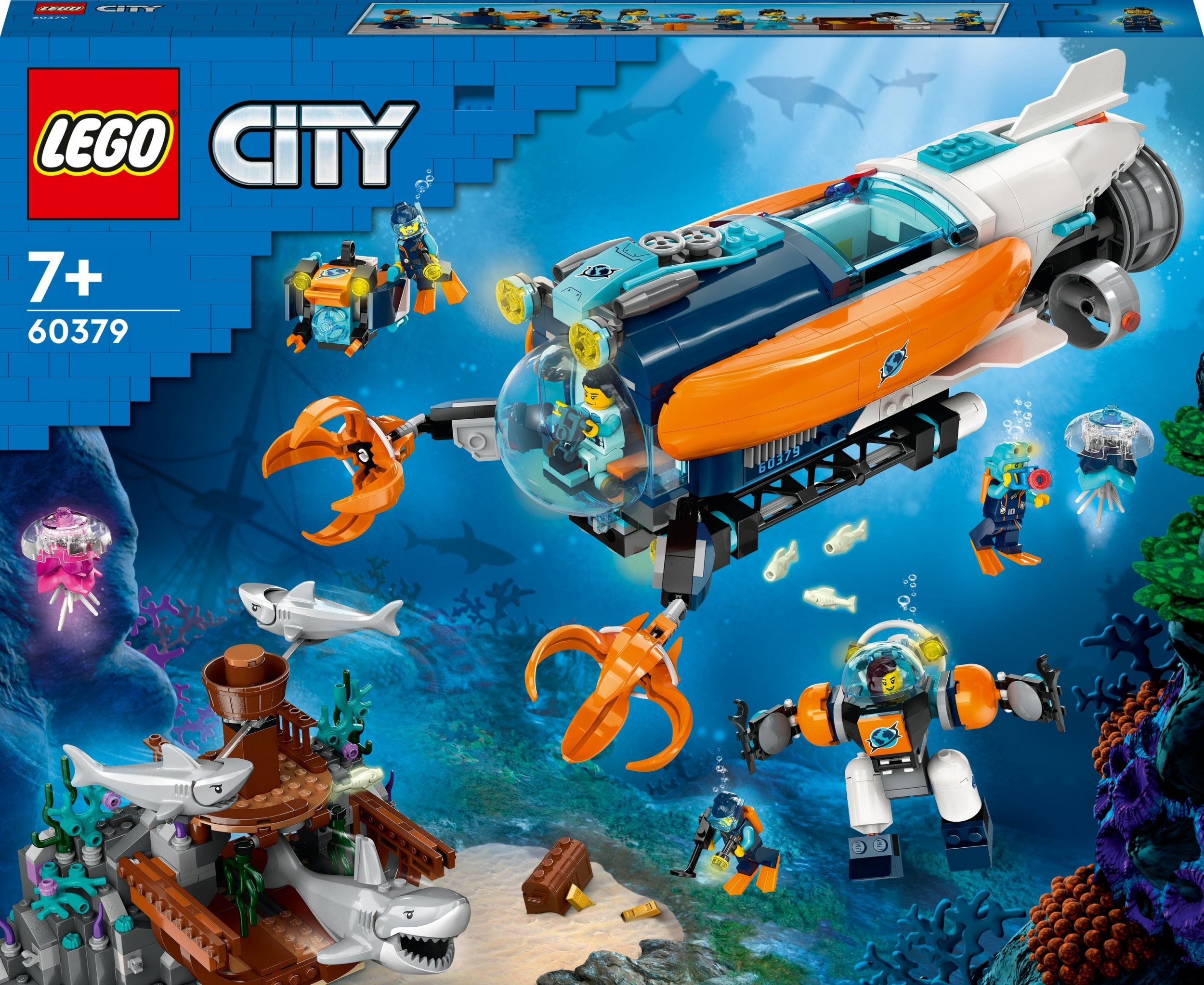 Submarinul explorator al fundului mării LEGO City (60379)