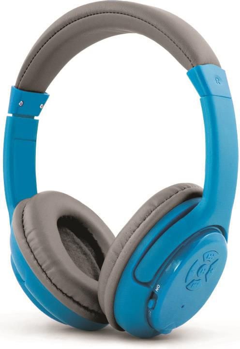 Casti Stereo Bluetooth 3.0, microfon, diametru 40 mm, culoare albastru