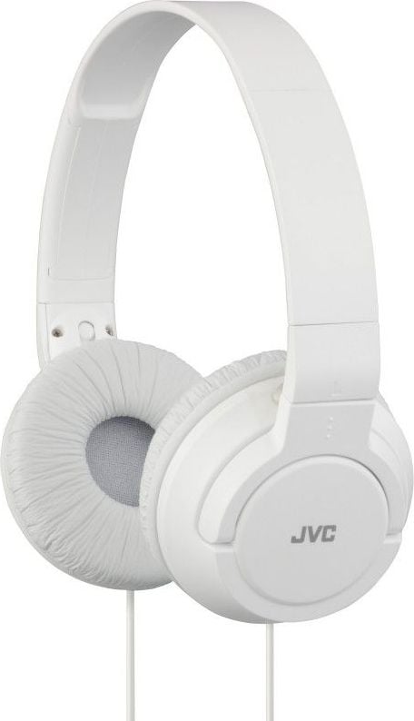 Casti audio cu banda JVC HA-S180-W tip DJ, Ultrausoare, Alb