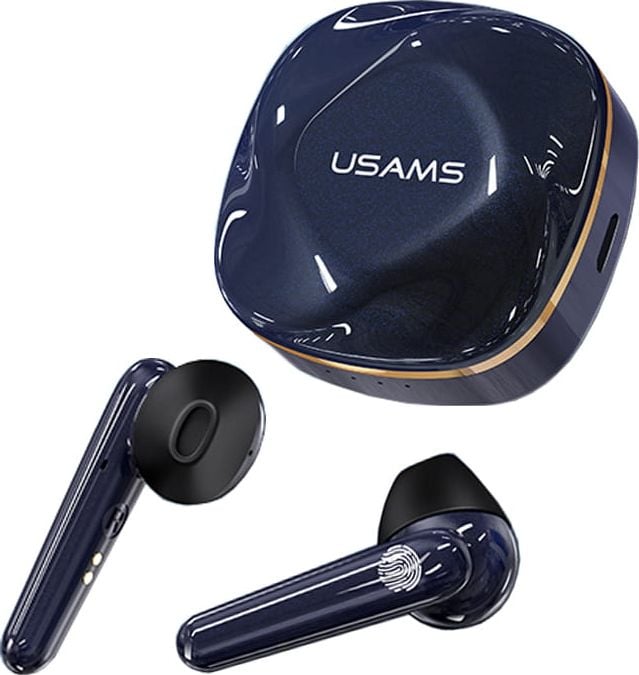 Casti bluetooth wireless Usams SD Series TWS BT 5.0- Gem Blue