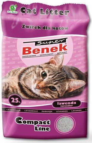 Super Benek Compact Scent levănțică (violet închis) 25L