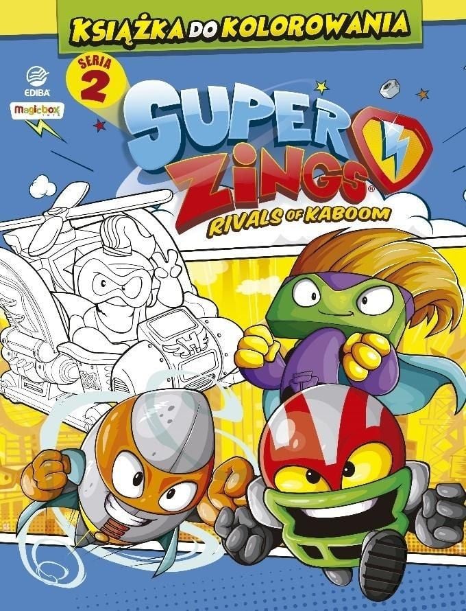Super Zings SuperZings - Książka do kolorowania + figurka