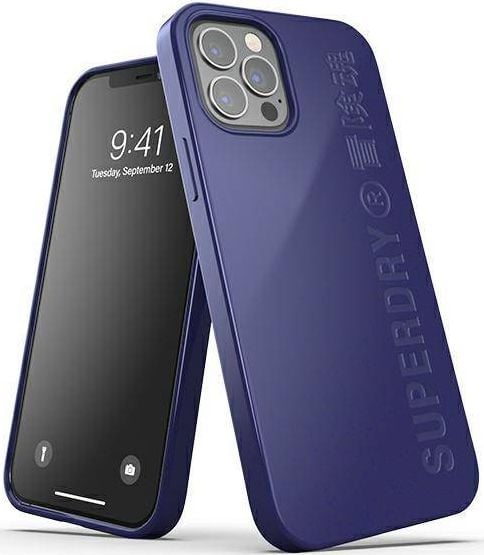 Superdry SuperDry Snap iPhone 12/12 Pro Compostabil bleumarin/bleumarin 42627