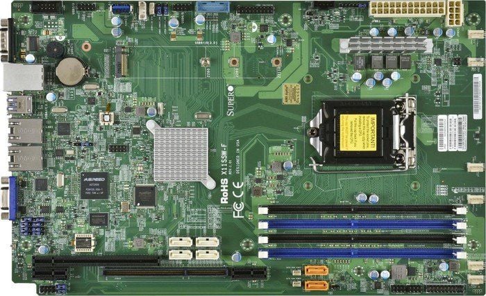 Placa de baza Supermicro MBD-X11SSW-FO , DDR4 , Sloturi 4 , LGA 1151