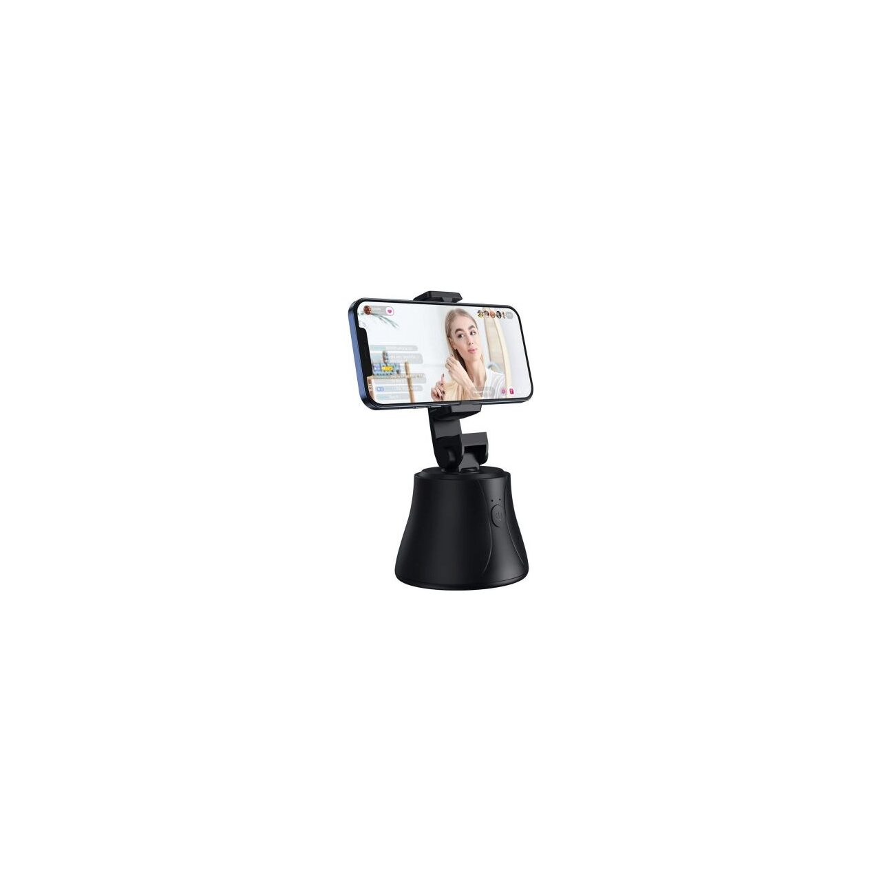 Accesorii Camere Video Sport - Suport cu functie de selfie stick Baseus Tripod Head, rotire 360 grade, recunoastere faciala, Bluetooth 5.0, Negru