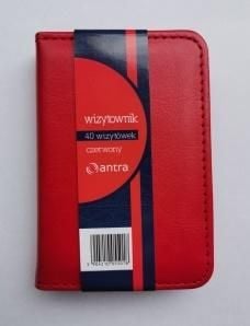 Suporturi carti de vizita - Suport pentru cărți de vizită Antra 40 cu un singur cadru roșu