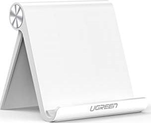 Suport si docking tablete - Suport Universal Tableta, Ugreen Desk Stand, Unghi Ajustabil, Potrivit pentru Tableta si Telefon, Alb